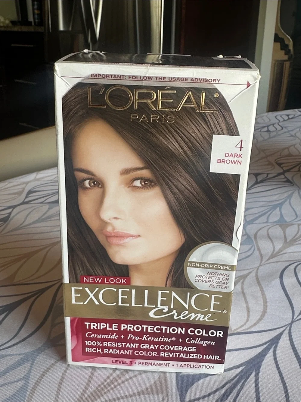 L'Oreal Excellence Creme Permanent Hair Color - Dark Brown (4)